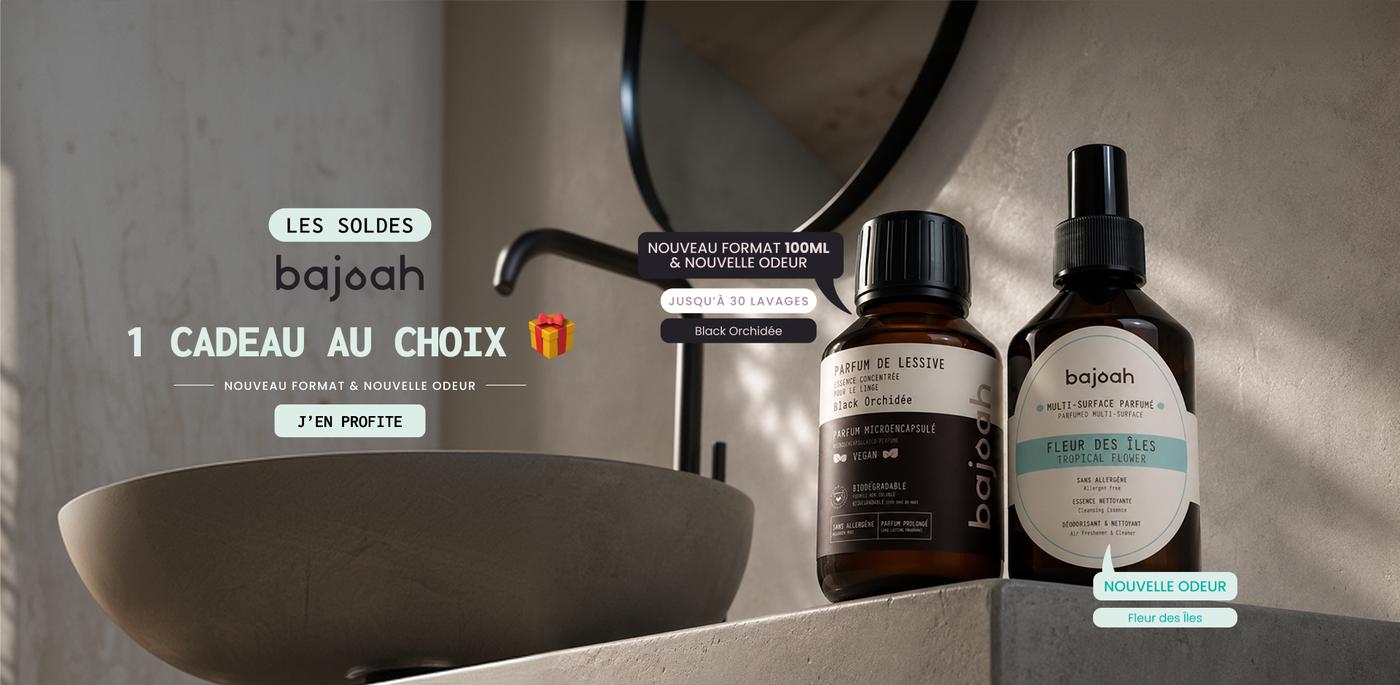 Slider promotionnel Bajoah, parfums de linge, visuel 2