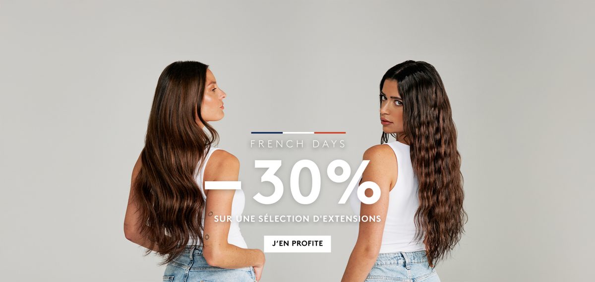 Slider promotionnel Royal Extensions, beauté et cheveux, visuel 1
